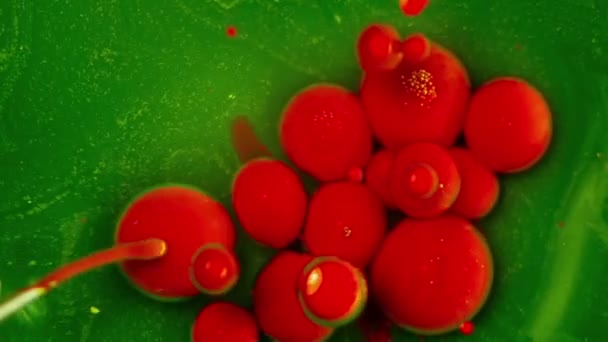 Bulles d'encre dans l'eau 