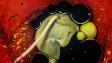 Su kabarcıkları mürekkep