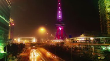 Timelapse. Çin. Shanghai.