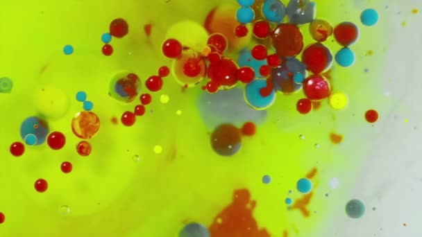 Ink Bubbles In Water — Stock Video