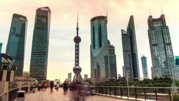 Zeitraffer. China. shanghai. — Stockvideo