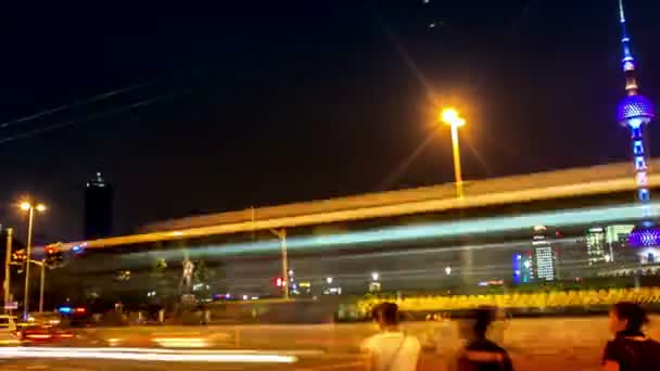 Timelapse. Cina. Shanghai . — Stok Video