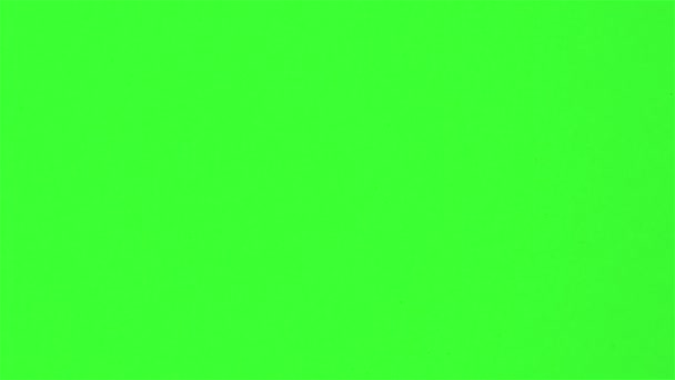 ハート形の緑色の画面で — ストック動画