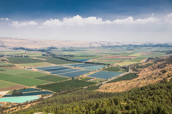 Paysage printanier panoramique d'Israël Images De Stock Libres De Droits
