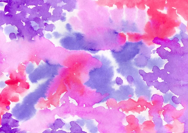 Suluboya, soyut bir arkaplan. Pembe, mavi ve mor nokta dokusu. Paketleme ve ağ için arkaplan