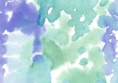 Suluboya, soyut bir arkaplan. Pembe, mavi ve mor nokta dokusu. Paketleme ve ağ için arkaplan