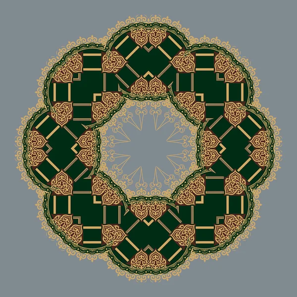 Mandala-Design. Mandala, kreisförmiges Ornament — Stockvektor