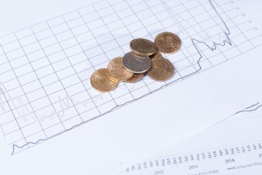 Paraları finansal listelerinde. İş ve Finans kavramı