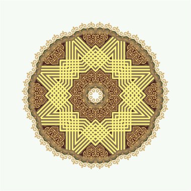 Arapça tarzı dairesel desende