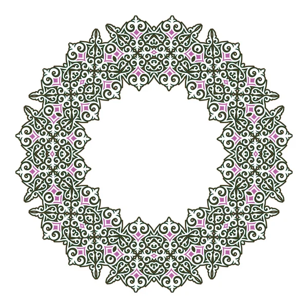 Kreisförmiges Muster im arabischen Stil — Stockvektor
