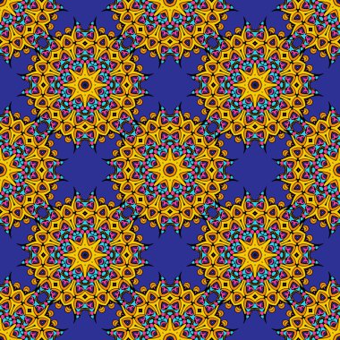 Oryantal tarzda unsurları ile Seamless Modeli