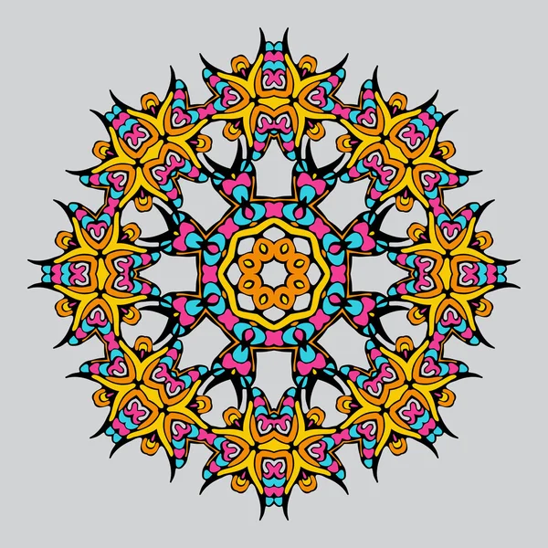 Mandala en estilo oriental. Ilustración vectorial — Vector de stock