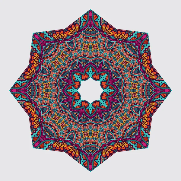 Kruhové abstraktní vzor v arabském stylu — Stockový vektor