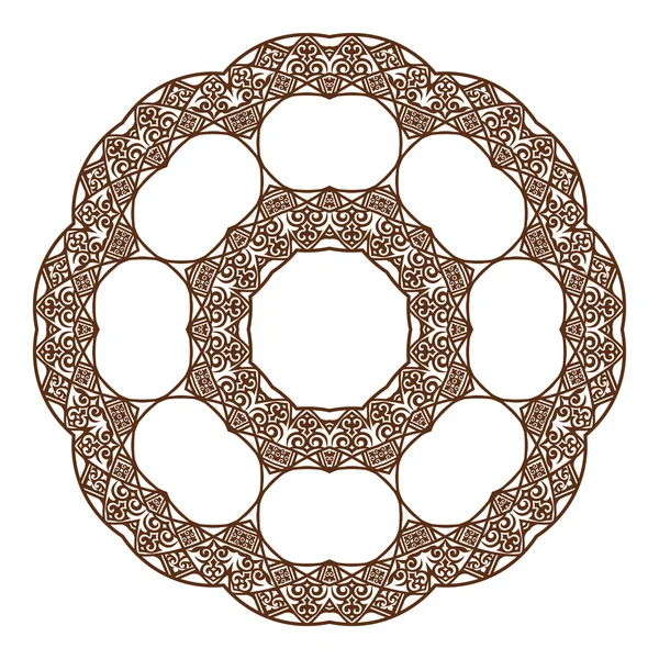 Mandala de style oriental. Illustration vectorielle — Image vectorielle