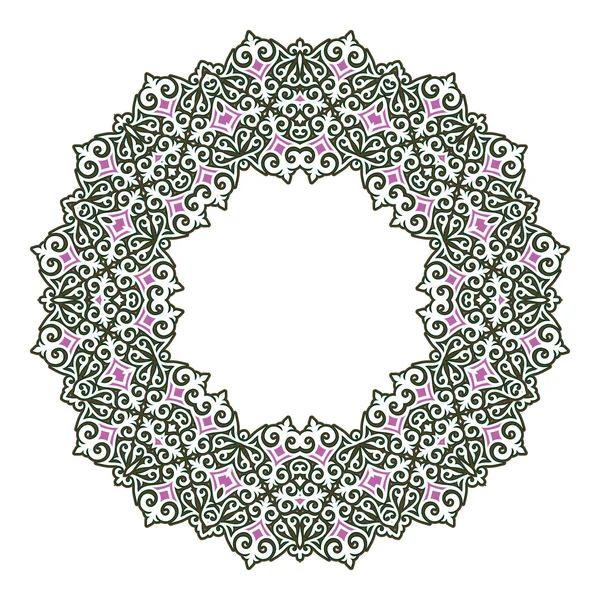 Kruhové pole v arabském stylu — Stockový vektor