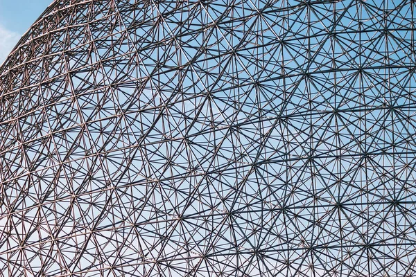 Detail of the dome of the Biosphere in Montreal\'s Jean-Drapeau Park. The museum is dedicated to the environment, it was created for the 1967 World Fair, Expo 67. Montreal, Quebec, Canada.