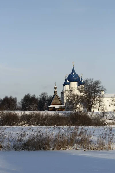 Вид Суздаль Кремль Суздаль Росія — стокове фото