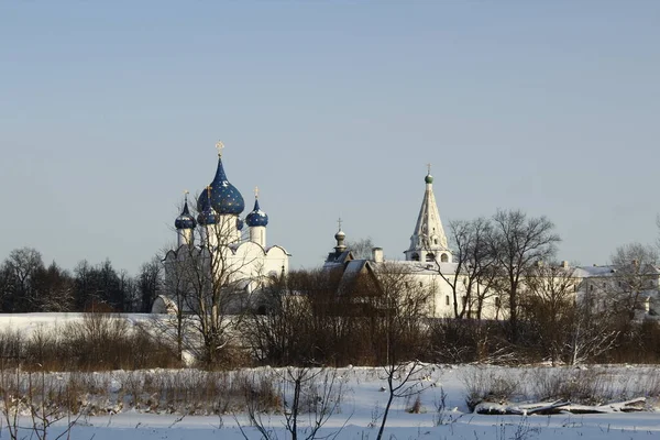 Вид Суздальский Кремль Суздаль Россия — стоковое фото
