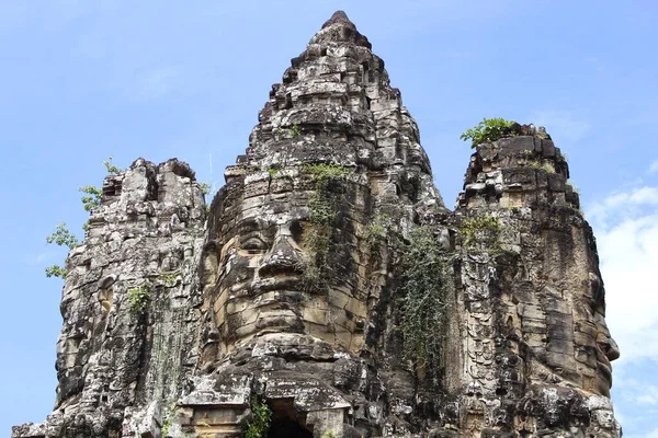 Poarta Angkor Thom Siem Reap Cambodgia — Fotografie, imagine de stoc