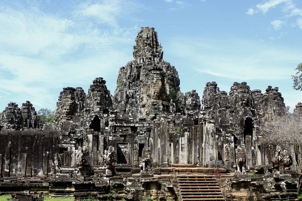 Angkor Tom Templo Bayon Siem Reap Camboja — Fotografia de Stock