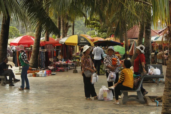 螃蟹市场的景象 柬埔寨Kep — 图库照片