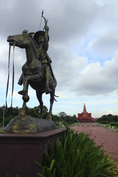 Central Park Kep Stad Kambodja — Stockfoto