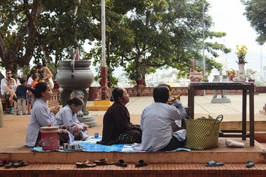 Ayini Po Nagar tapınağında, Nha Trang 'da gerçekleştiriyorum. Vietnam