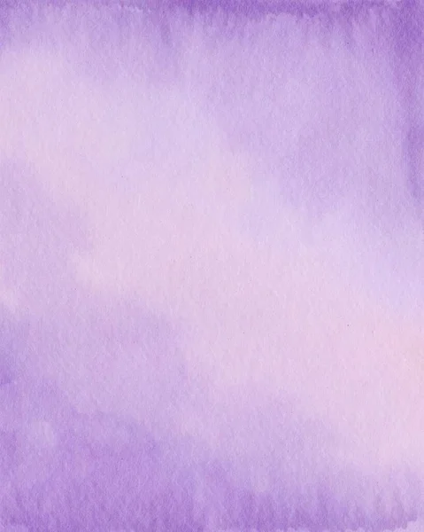 Mão Brilhante Desenhado Aquarela Fundo Abstrato Tons Púrpura Pastel — Fotografia de Stock