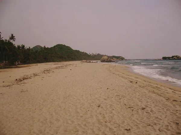 Praia Parque Natural Tayrona Colômbia — Fotografia de Stock