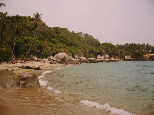 Plaża Tayrona Natural Park Kolumbia — Zdjęcie stockowe