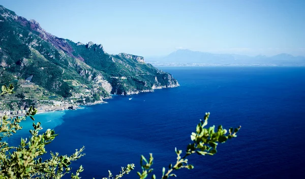 Bovenaanzicht Van Amalfi Kust Italië — Stockfoto