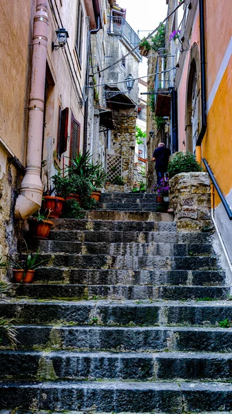 Callejón Centro Histórico Agropoli Campania Italia —  Fotos de Stock