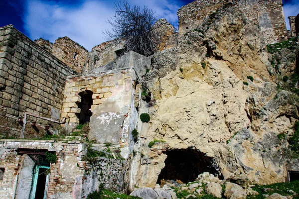 Craco Verlaten Dorp Basilicata Italië Spookstad — Stockfoto