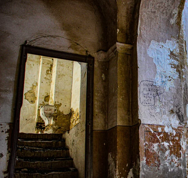 Krakos Forladt Landsby Basilicata Italien Spøgelsesby - Stock-foto