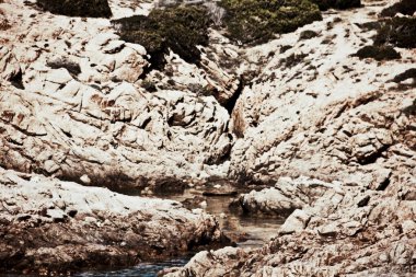 detail of rocks in the north of Sardinia