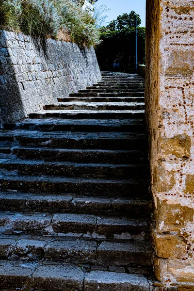 Castellabate Salerno Italy Country Lane Stairs — Stock Fotó