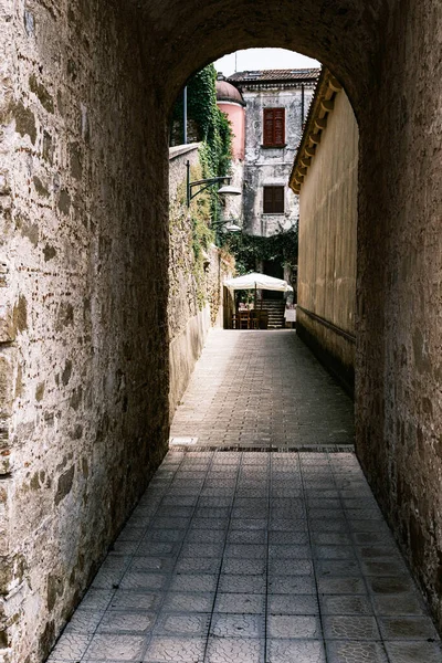 Castellabate Salerno Italy Country Lane Arch —  Fotos de Stock