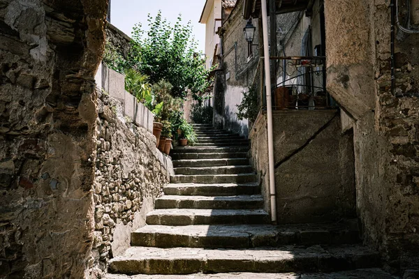 Castellabate Salerno Italy Country Lane Stairs —  Fotos de Stock