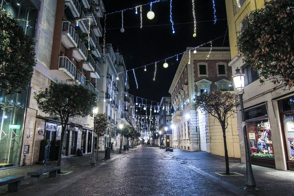 Artist Lights Salerno City Christmas Decorations —  Fotos de Stock