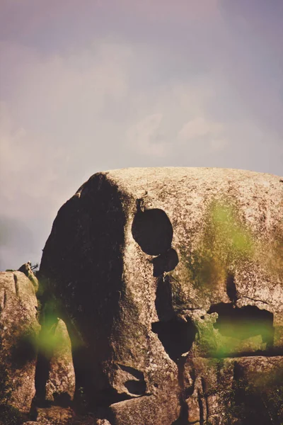 撒丁岛北部花岗岩卵石的详细情况 — 图库照片