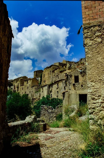 Romagnano Monte Campania Italië Oud Dorp Verwoest Verlaten Oude Foto — Stockfoto