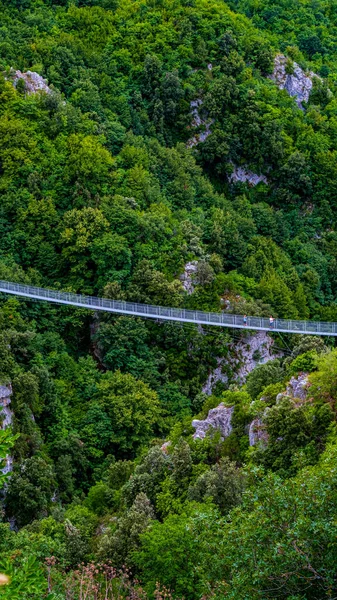 Κορυφαία Θέα Της Θιβετιανής Γέφυρας Laviano Καμπανία Ιταλία — Φωτογραφία Αρχείου