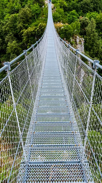 Blick Auf Die Tibetische Brücke Von Laviano Kampanien Italien — Stockfoto