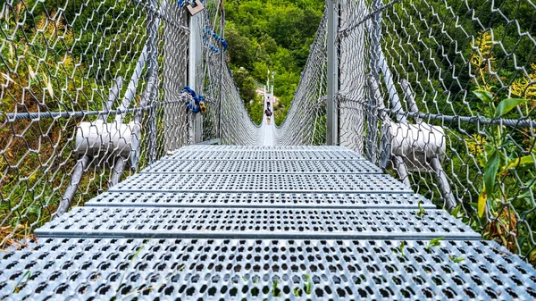 Vista Ponte Tibetana Laviano Campania Itália — Fotografia de Stock