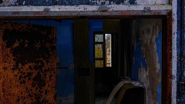 Abandoned American Base Monte Limbara Sardinia Italy Apocalyptic Scenario — Stock Photo, Image