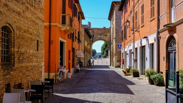Fano, Marche, İtalya 'nın tarihi merkezi. 