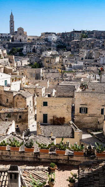 View Historic Center Matera Sassi Basilicata Italy — Stock Photo, Image