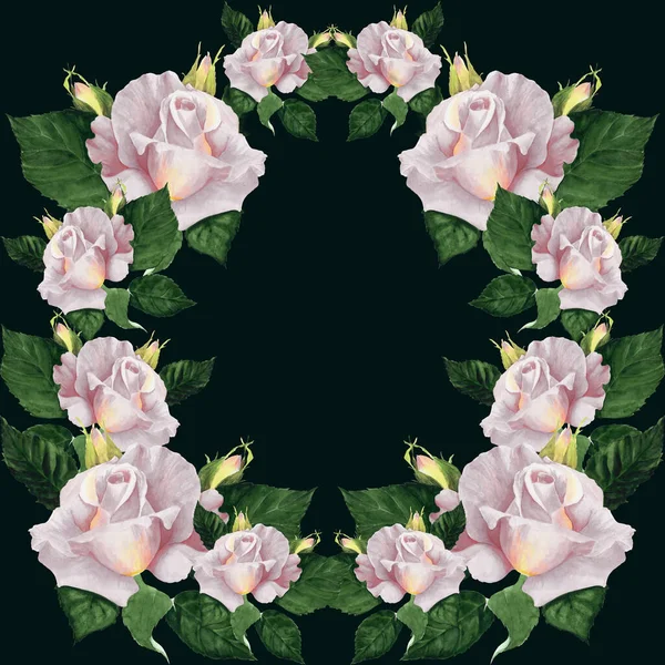 Růže Abstraktní Tapeta Květinovými Motivy Tapeta Použijte Tištěné Materiály Plakáty — Stock fotografie