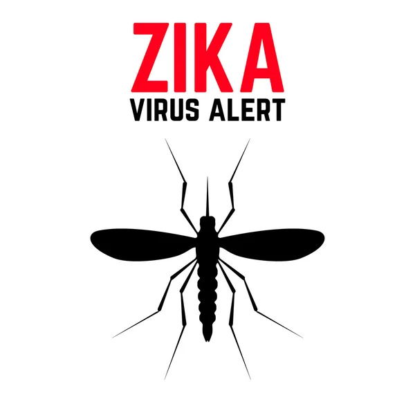 Zika 病毒警报 — 图库矢量图片