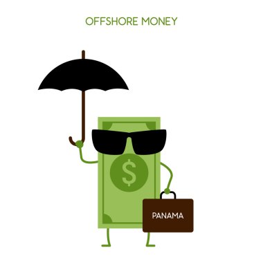 bir offshore bölgesinde gizli para. 